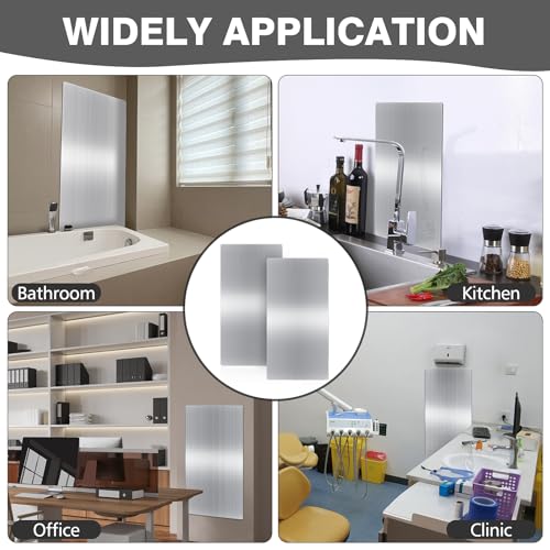 32x16 Inch Stainless Steel Hand Dryer Wall Splash Guard - 2 Piece Set