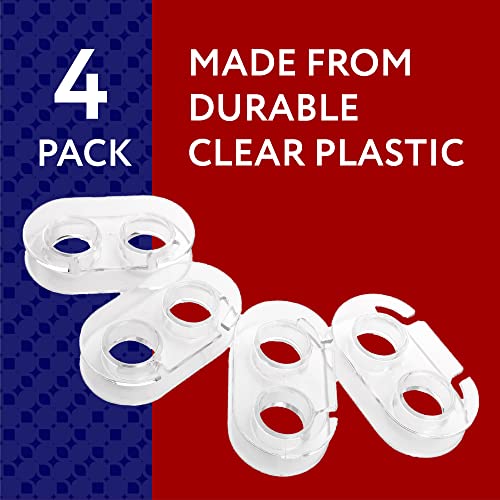 Clear Window Blind Cord Winders - 4 Pack, Heavy Duty Cord Organizer