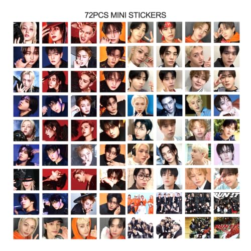 127-Piece K-Pop Photo Card and Sticker Set - 55 Collectible Cards