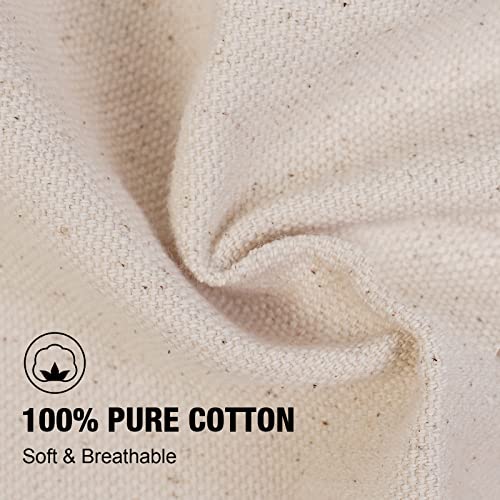 Professional 100% Cotton Canvas Bib Apron with 3 Pockets for Men and Women