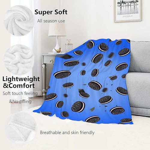 KAWAII BLANKET Chocolate Chip Cookies Food Gift Throw Blanket 50x60 for Teens