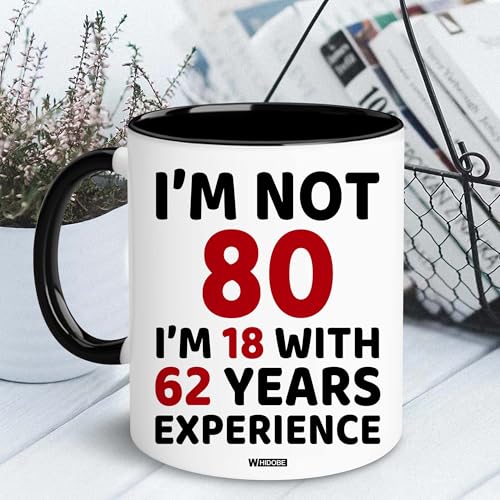 80th Birthday Mug for Men Women - 80th Variation - Gift for Grandma Grandpa Mom Dad