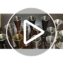 TJ Rose Barware Jigger for Bartending 1oz/2oz - Premium Stainless Steel