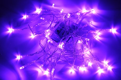 Karlling Purple Battery Operated 40 LED Fairy Light String 10 Pack for Weddings & Christmas