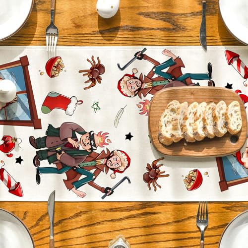 Christmas Table Runner 13x72 Inch - Flaircave Winter Holiday Home Decor