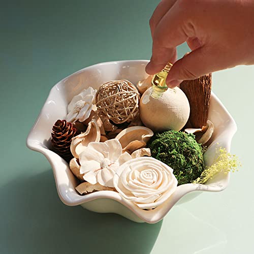 Jasmine Scented Potpourri Bowl Filler, 12oz Natural Dried Botanical Blend