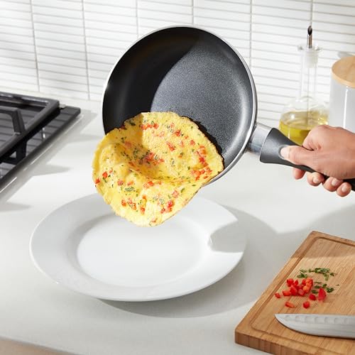 Ceramic Non-Stick 8-Piece Cookware Set - Pots and Pans with Lids, Black