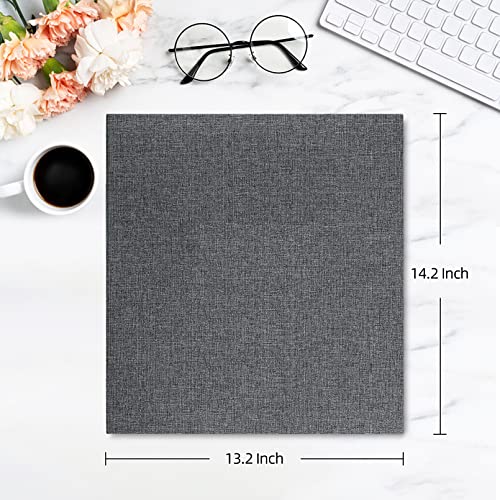 Large Capacity 4x6 Photo Album, 1000 Pockets, Gray Linen Cover