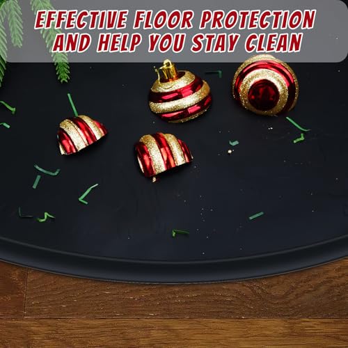 31-Inch Waterproof Silicone Christmas Tree Stand Mat & Floor Protector