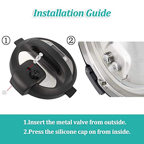Pressure Cooker Float Valve and Steam Release Handle Replacement Set