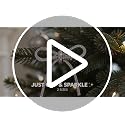 SEWACC Silver Christmas Bows with Clips 12 Pack, Rhinestone Tree Decorations