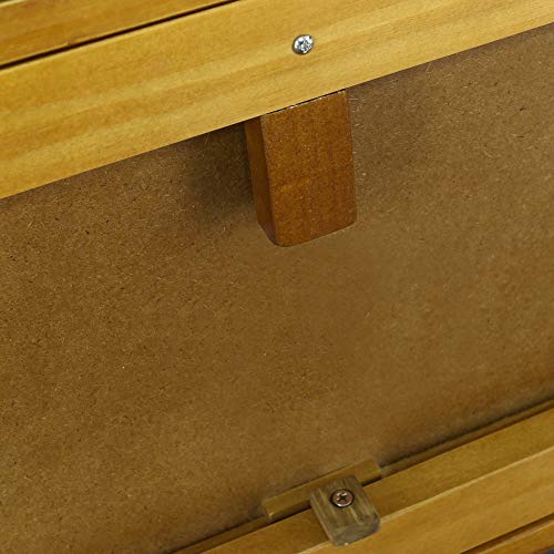 Casual Home 615-15 Kennedy End Table with Concealed Drawer, Concealment Furniture, Warm Brown