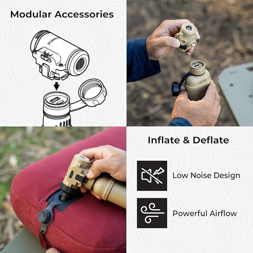 NESTOUT Pump-1 Air Pump for Camping - Quiet Dual-Speed Inflator