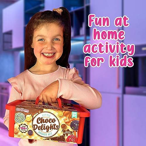 Chocolate Making Kit for Kids with Candy Molds and Lolly Sticks