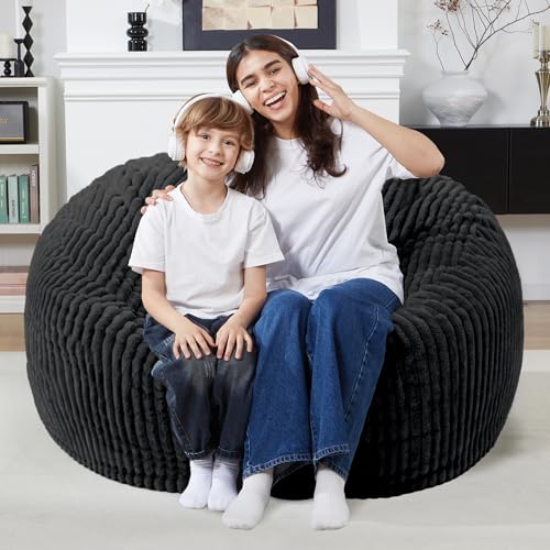 3ft Memory Foam Bean Bag Chair - Comfortable Plush Sofa for Adults