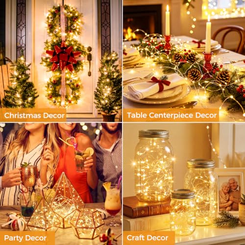 Warm White 30 Pack Battery Operated Fairy String Lights with 3 Modes - Btfarm