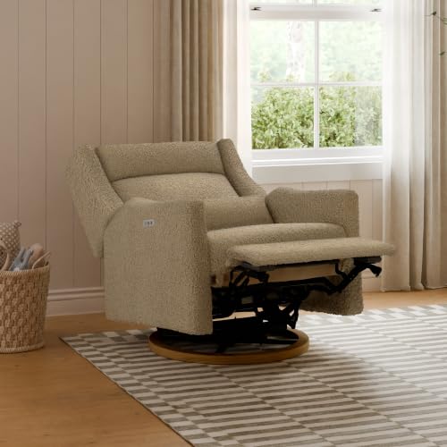 Extra-Wide Power Glider Recliner with Adjustable Headrest and USB Port