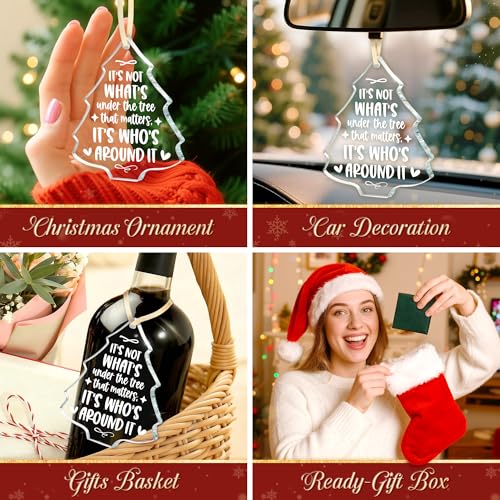 Family Christmas Heart Glass Ornament - Tree-Who Around Variation