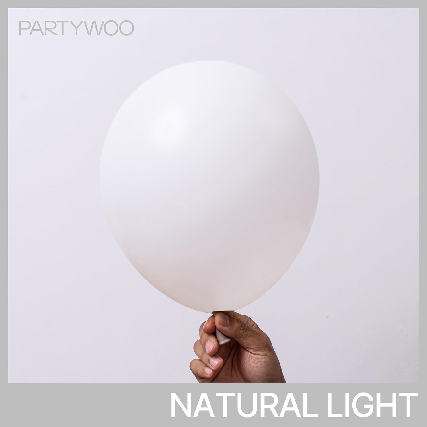 PartyWoo White Balloons - 140-Piece Arch Kit with Various Sizes for Weddings & Celebrations