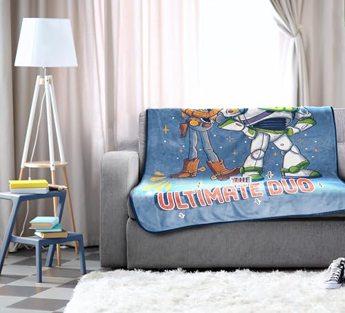 Jay Franco Disney Toy Story Fleece Throw Blanket 46x60 for Kids