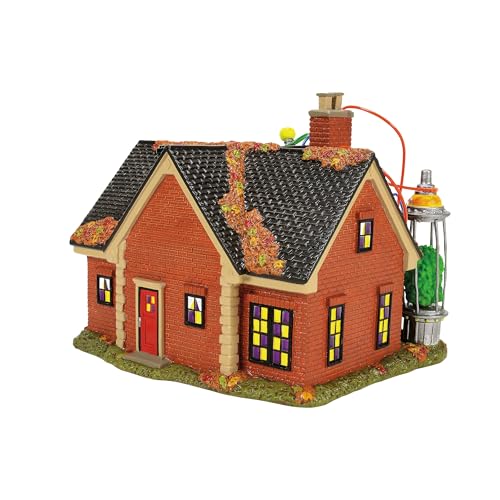 Mad Scientist's Place Illuminated Halloween Village Building, 7.76 Inch