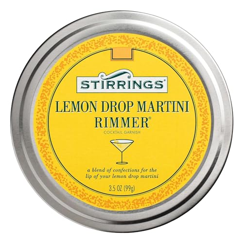 ChromaCast Stirrings Lemon Drop Cocktail Rimmer 3.5oz Pack of 1 - Easy Glass Rimming Sugar & Salt Blend