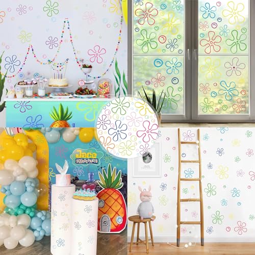 156PCS Under The Sea Wall Decals – Removable Ocean Bubble & Flower Stickers