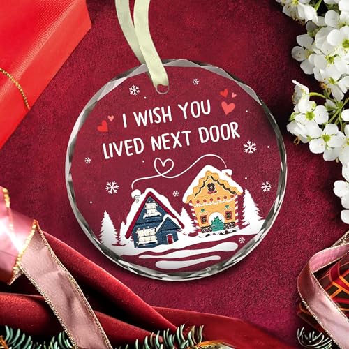 BSQUIELE Christmas Friend Ornament - Next Door Friendship Gift for Women
