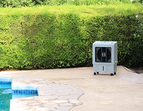 3-Speed Portable Evaporative Cooler 1300 CFM for Indoor Outdoor Spaces