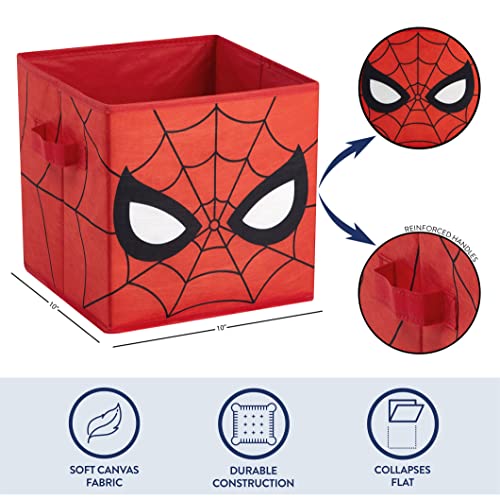 Collapsible Fabric Storage Cubes for Kids - 10-Inch Set of 2 Bins