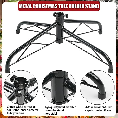 Universal Folding Metal Christmas Tree Stand for 3 to 6 Ft Artificial Trees