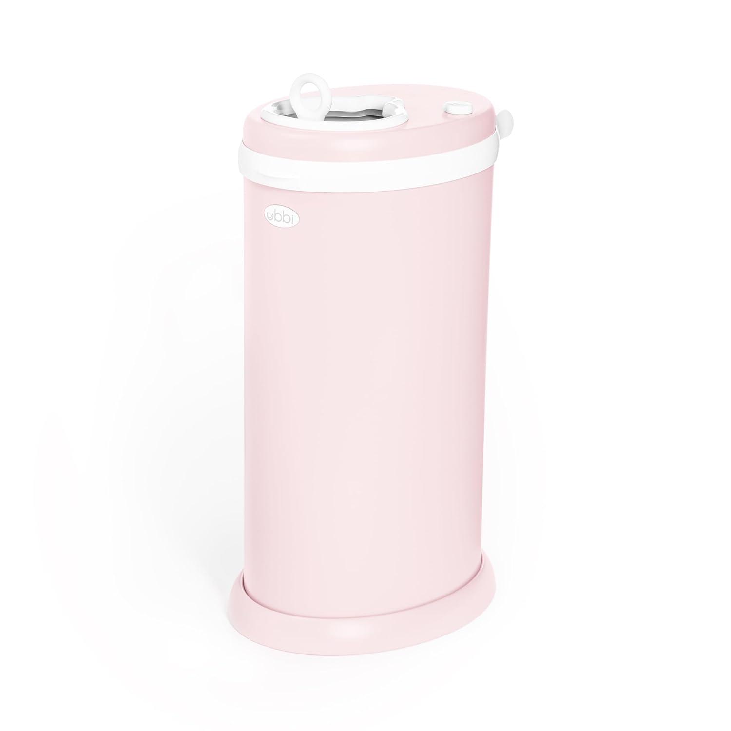 Ubbi Steel Diaper Pail - Odor Locking Design, No Special Bag Needed | Award-Winning, Blush Pink