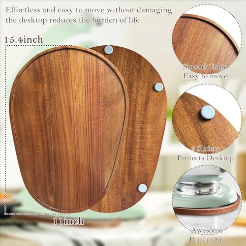 Acacia Wood Sliding Tray for Stand Mixers - 5-8 Quart Mixer Mat