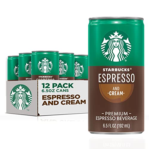 Starbucks Espresso and Cream Ready-to-Drink Coffee 6.5 Oz 12-Pack