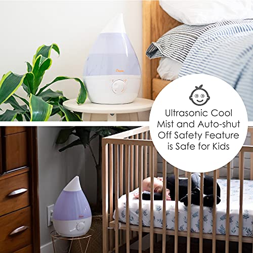 Ultrasonic Cool Mist Humidifier for Bedroom and Nursery 1 Gallon