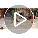 Miniature Puppy Letter to Santa Christmas Village Figurine Ornament