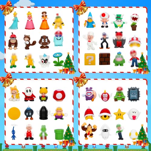 Christmas Advent Calendar 2026 48Pcs Action Figures Toys Countdown Set for Kids & Collectors