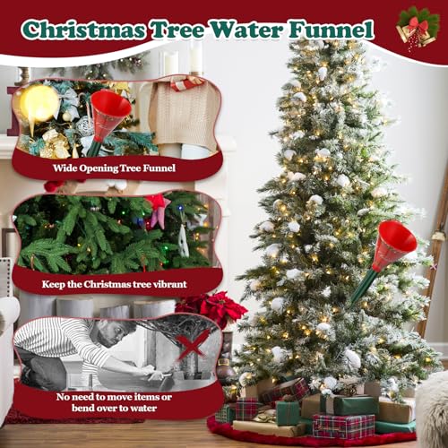 39-Inch Christmas Tree Watering Funnel - Adjustable Spill-Free Device