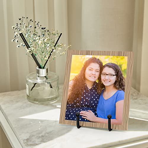 4.5-Inch Black Metal Display Stands for Plates, Photos, and Books (4-Pack)