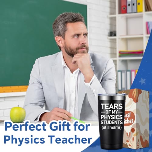 Tears Physics Black 20oz Stainless Steel Tumbler - Teacher Appreciation Gift