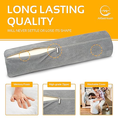 Cervical Neck Roll Memory Foam Pillow - Ergonomic Support for Sleeping