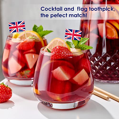 100pcs International Flag Toothpicks Mini Food Decoration Picks - Mixed Country Flags