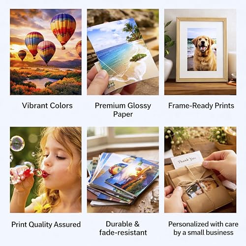 Custom Mini Retro Photo Prints with Captions - 1x1.5 Inch Wallet Size