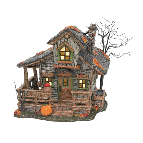 Sleepy Hollow Lit Halloween Village House, 6.5-Inch Hand-Painted Ceramic