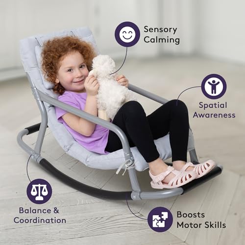 Kids Sensory Rocking Chair - Therapeutic Floor Chair for Balance