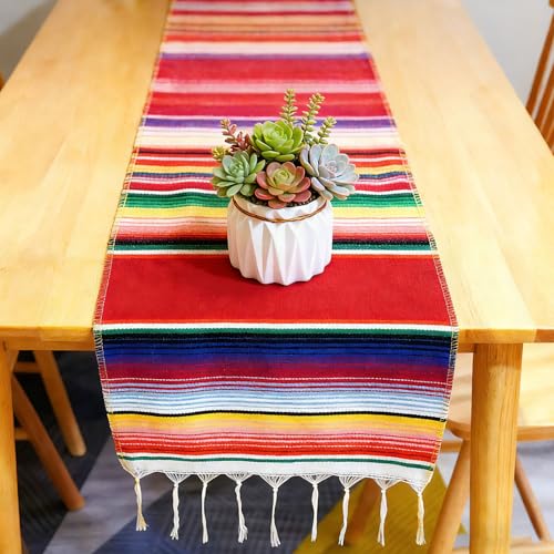 Mexican Table Runner 14x84 Inches Rainbow Colors Party Decor Home & Garden