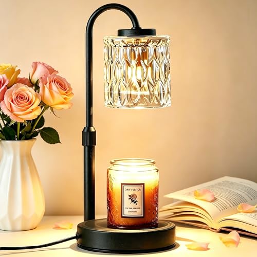 Height Adjustable Dimmable Candle Warmer Lamp with Timer for Jar Candles