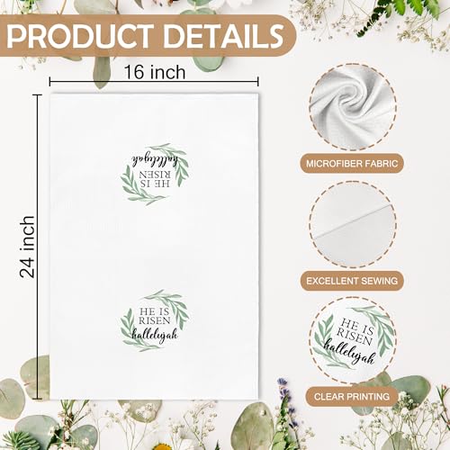 He is Risen Easter Kitchen Towels - 16x24 in microfiber, religious gift (Risen2)