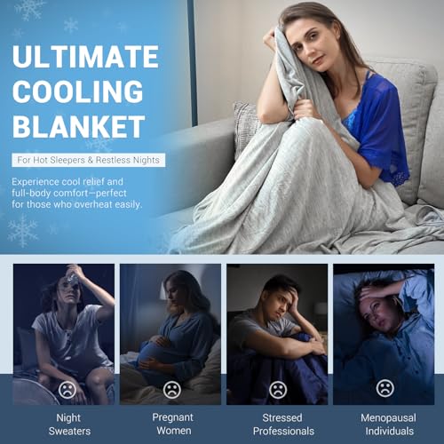Elegear Arc-Chill 3.0 Reversible Cooling Blanket - Twin Size, Grey