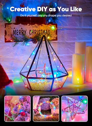 Brightown Multicolor Fairy Lights 12 Pack Battery Operated Holiday Decor